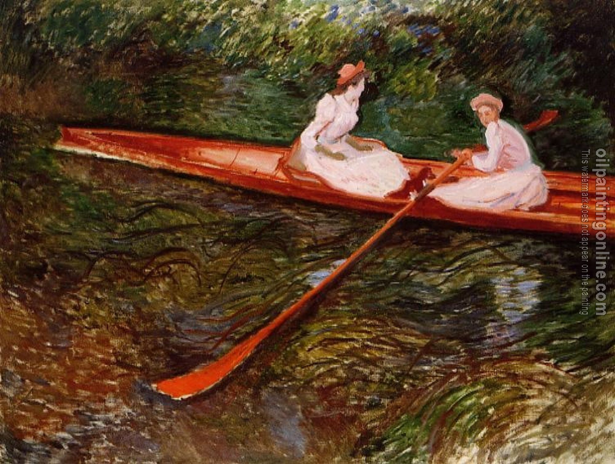 Monet, Claude Oscar - The Pink Skiff